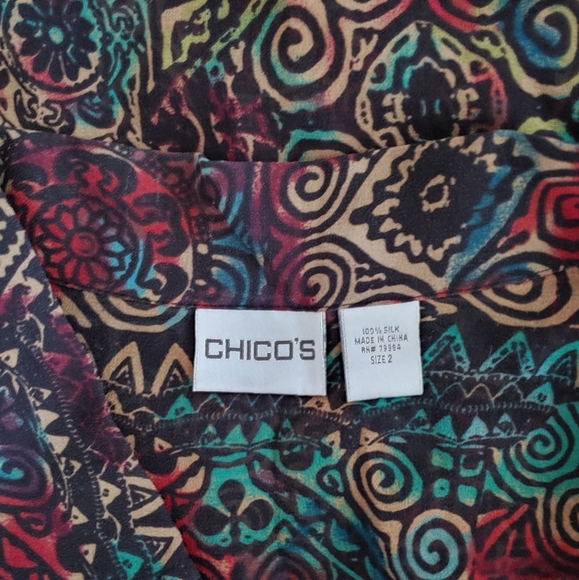 Chicos silk blouse. Size 2 - Picture 2 of 7